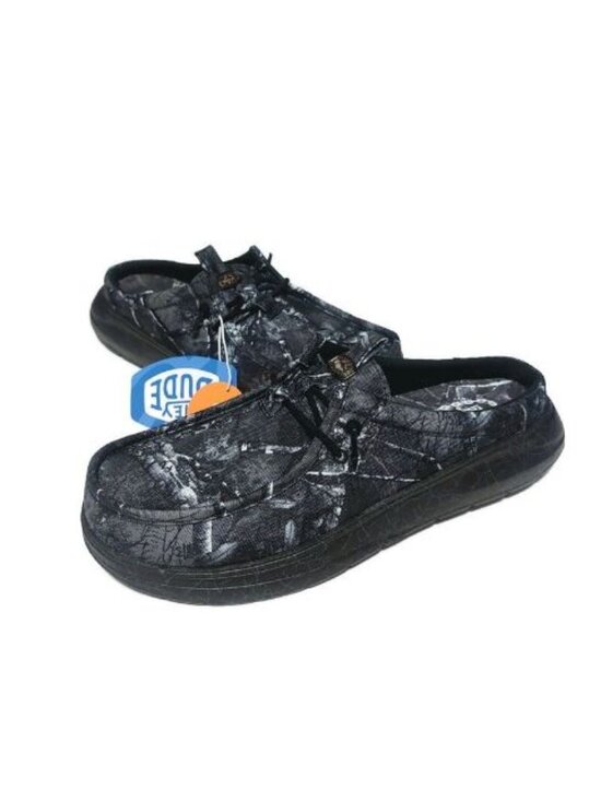 Hey Dude Wally Jelly Roll Realtree Edge Camo Mens 11 Black Slip On Loafers NWT main image 4